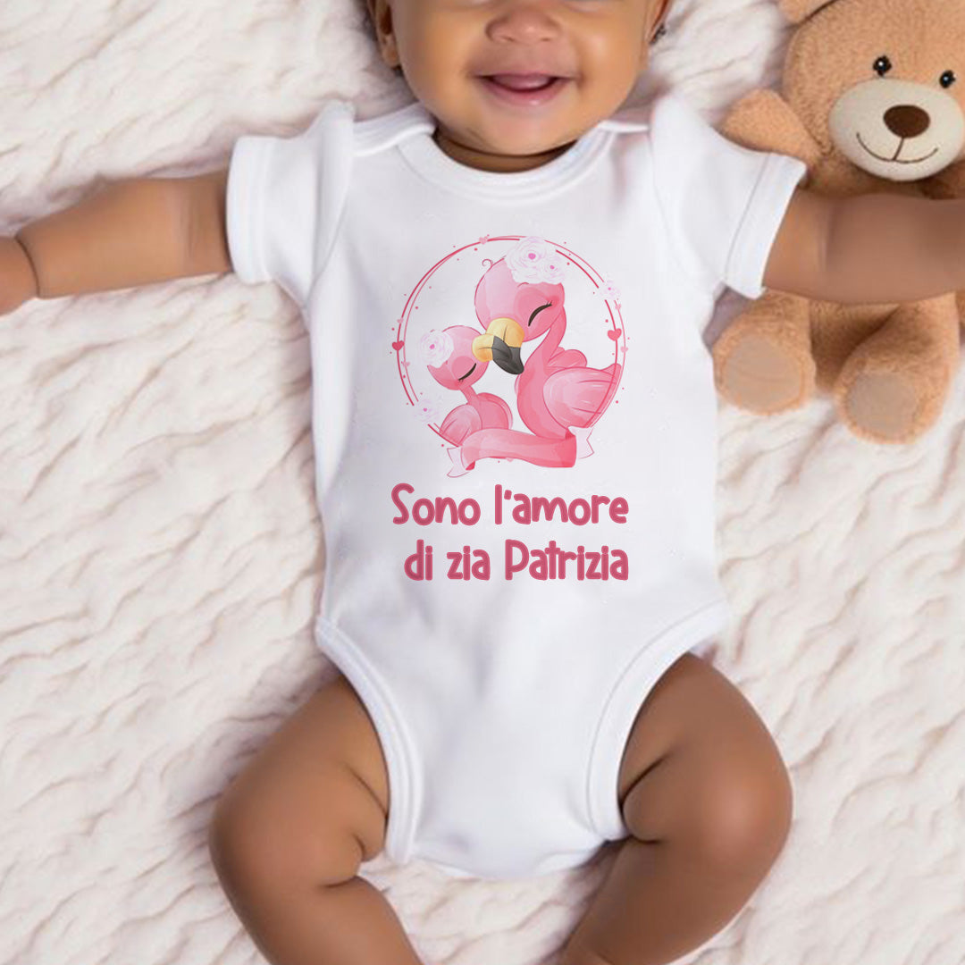 L'amore di zia - Tutina neonato - body personalizzato con nome