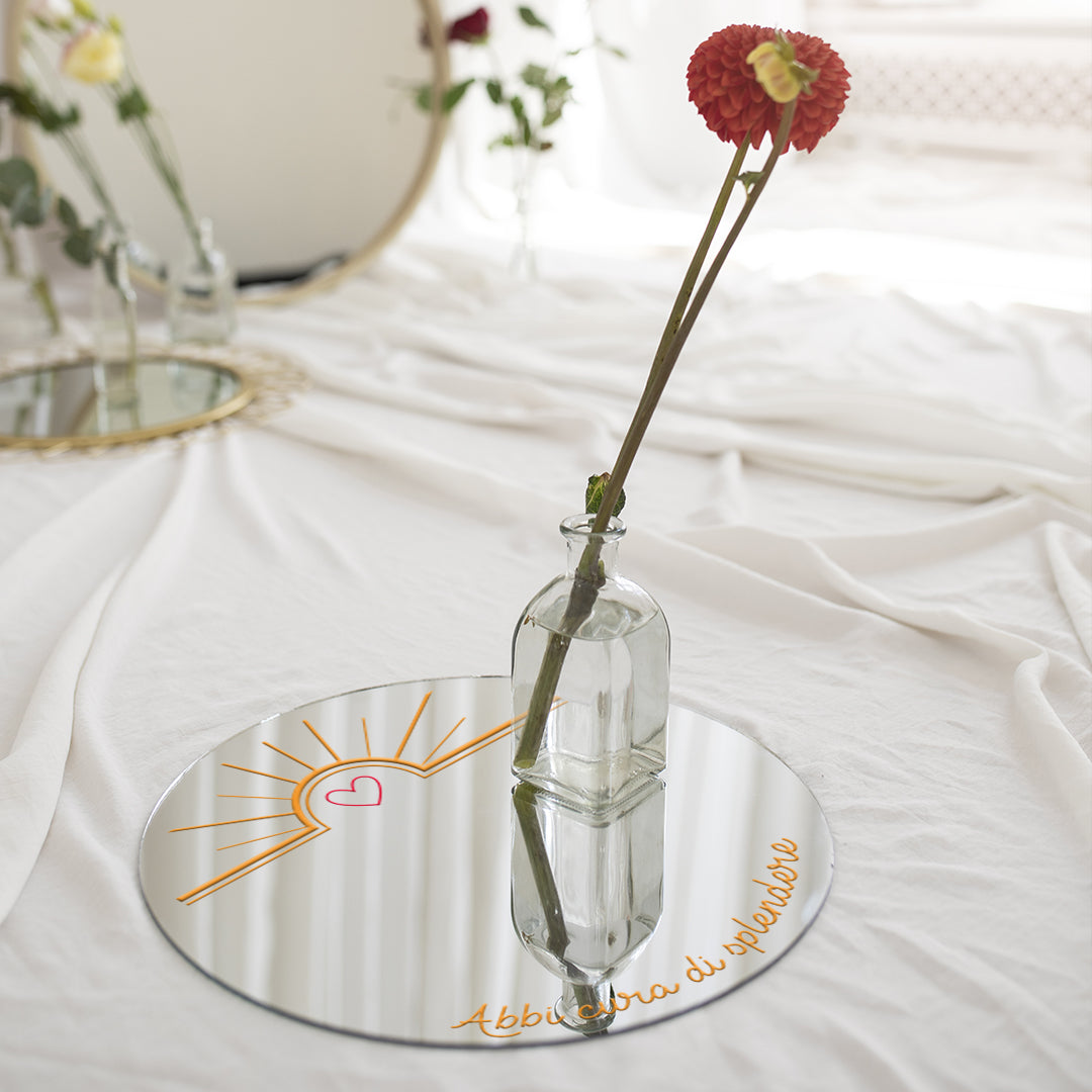 Abbi cura di splendere - plaxiglass specchiato