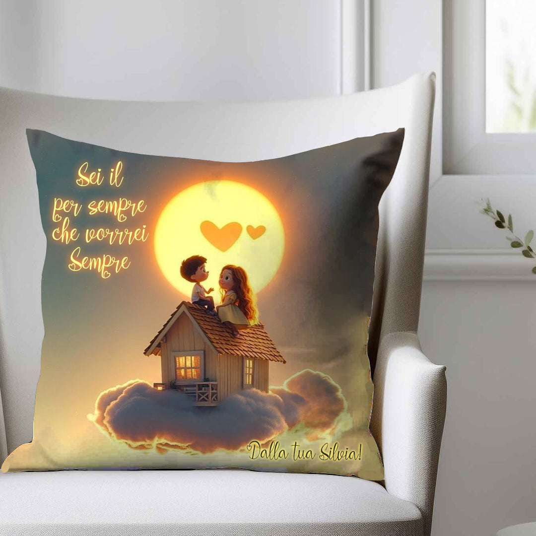 Il per sempre - Cuscino - idea regalo - personalizzato con nome