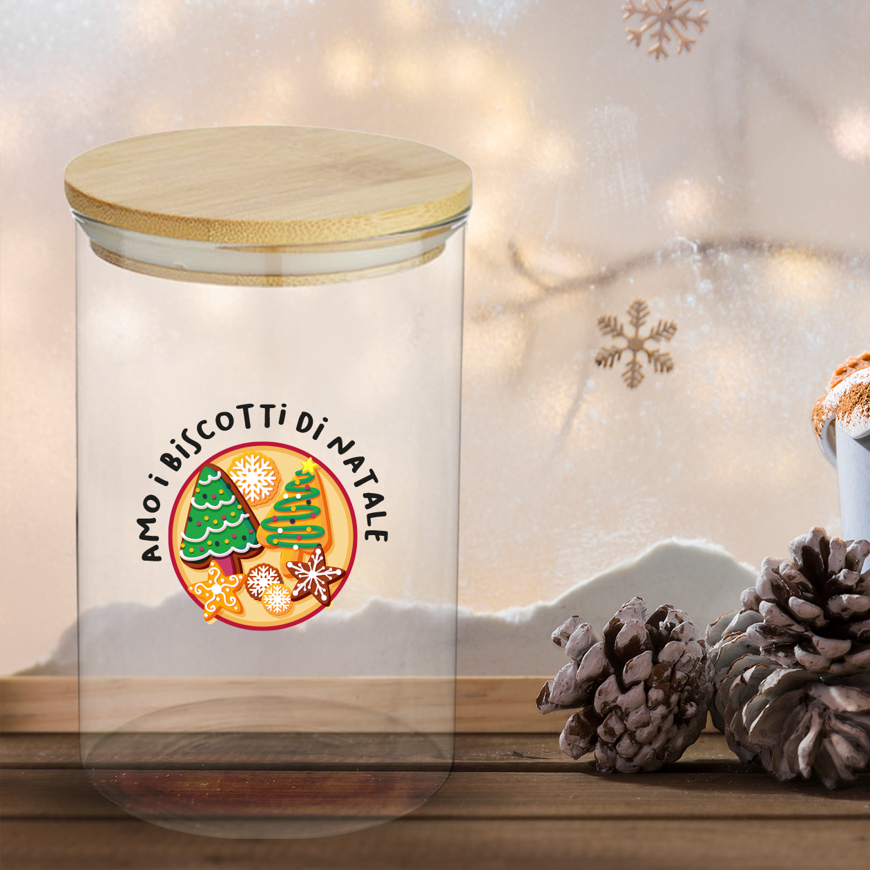 Amo i biscotti di Natale - Barattolo