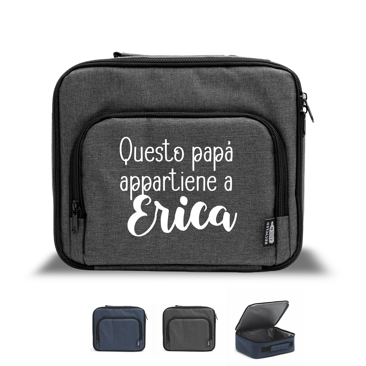 Questo papà appartiene a... - Borsa termica - personalizzata con nome