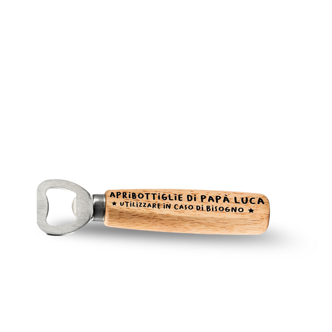 Apribottiglie di papà - Apribottiglie in legno - personalizzato con nome