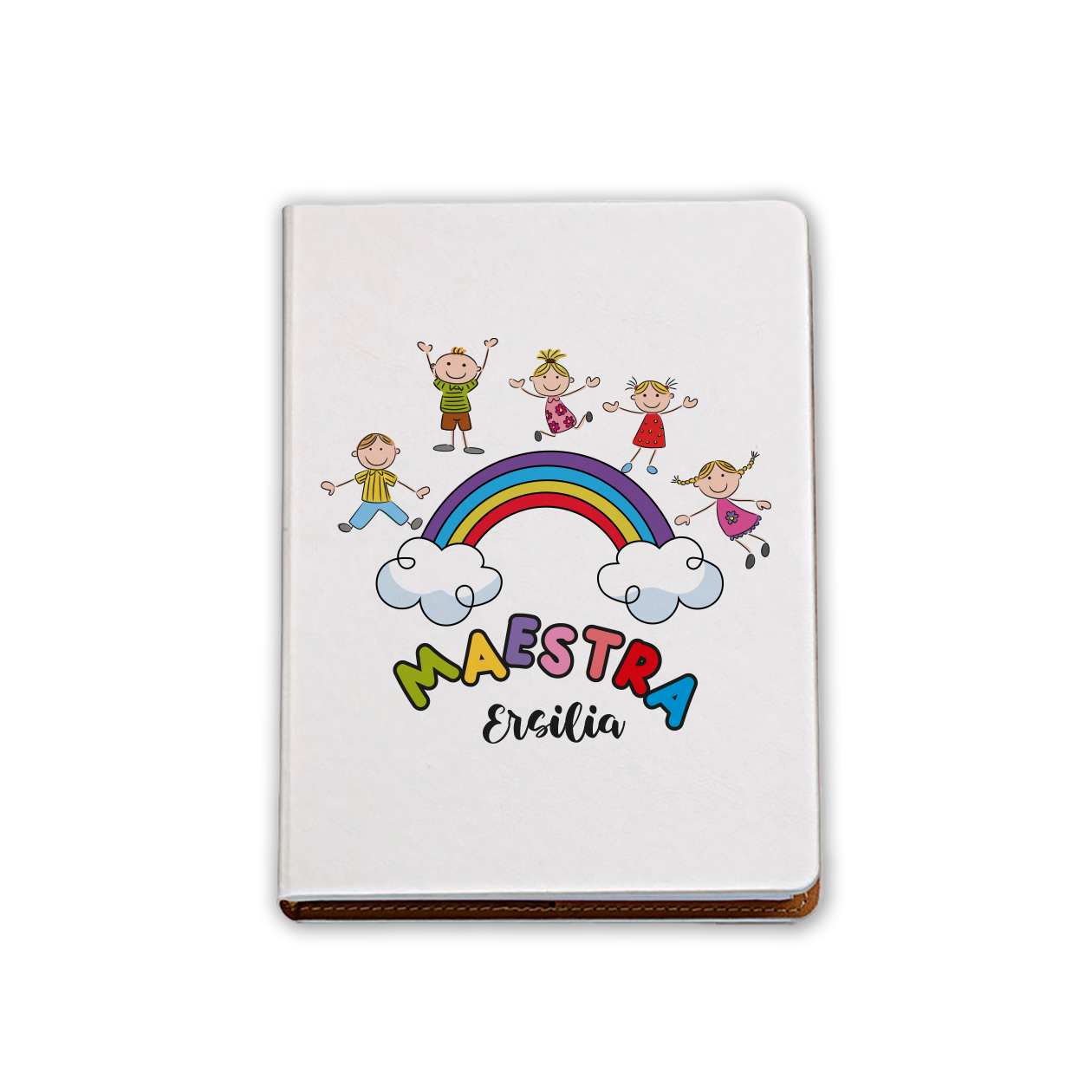 Rainbow Maestra - Block Notes personalizzato con nome