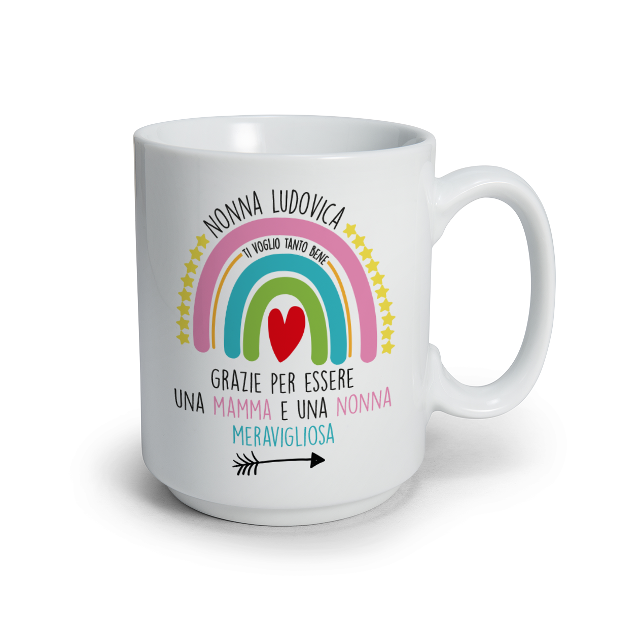 Rainbow - Tazza mug - personalizzata con nome