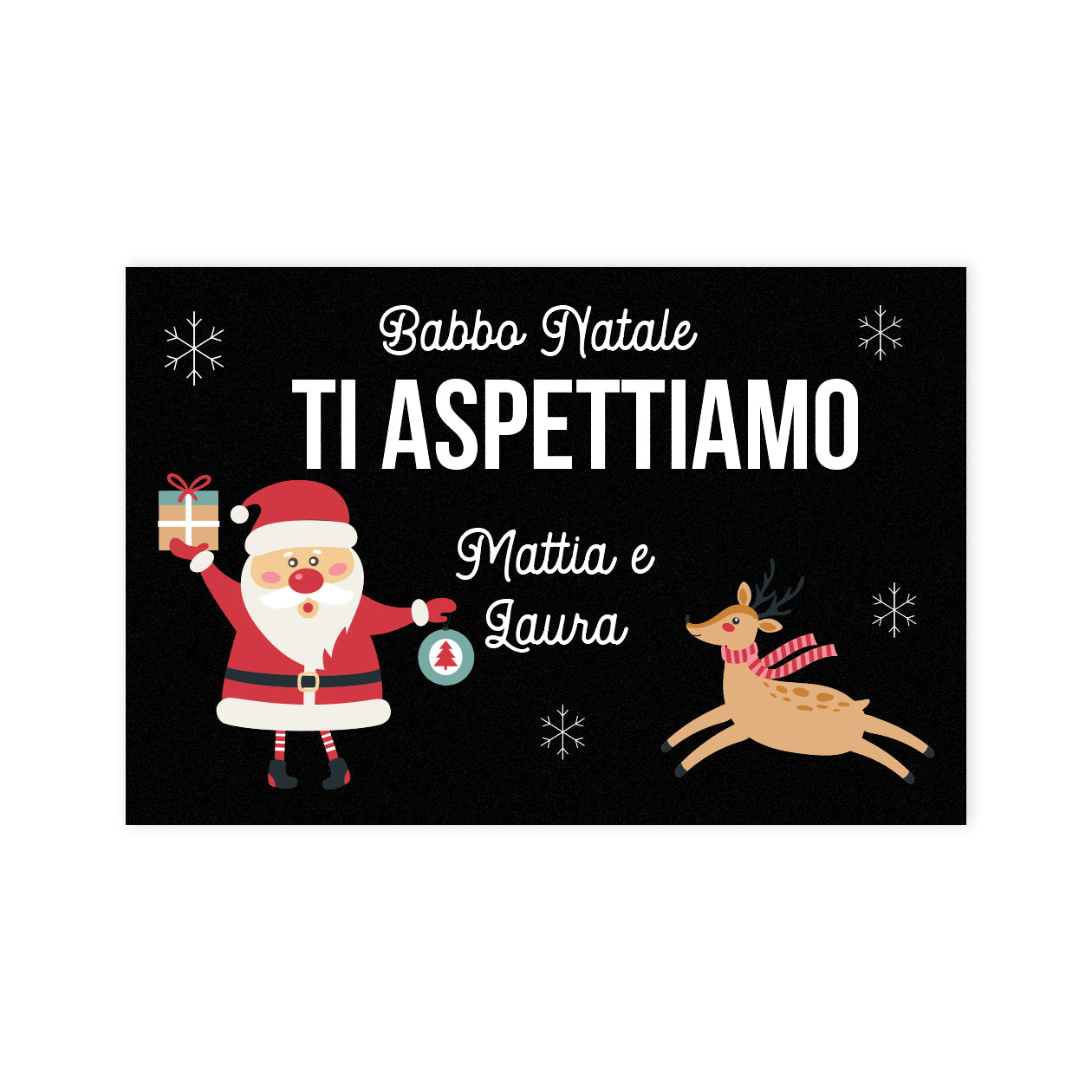Questa famiglia ama il Natale - Tappeto - personalizzato con nomi