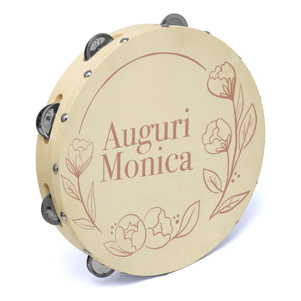 Auguri - Set da 10 Tamburelli - personalizzati con nome
