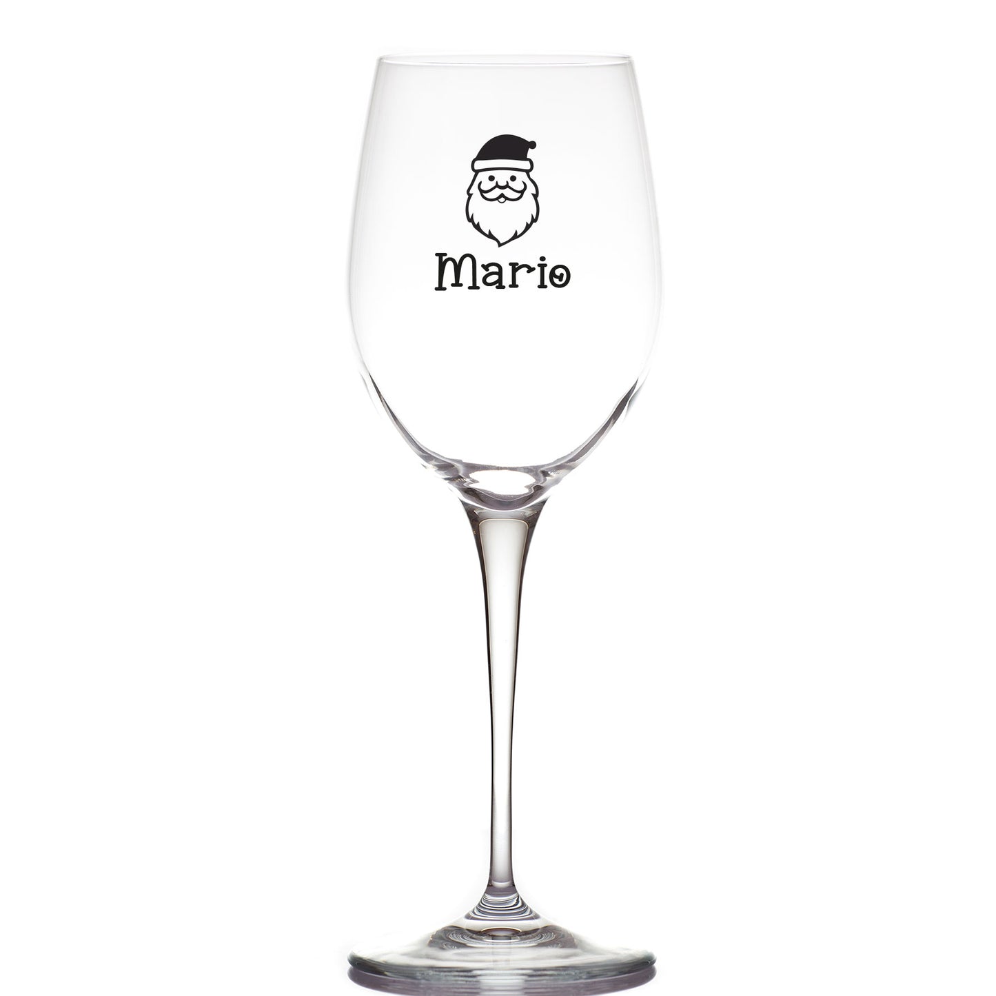 Santa Claus - Calice Bicchiere da Vino - personalizzato con nome