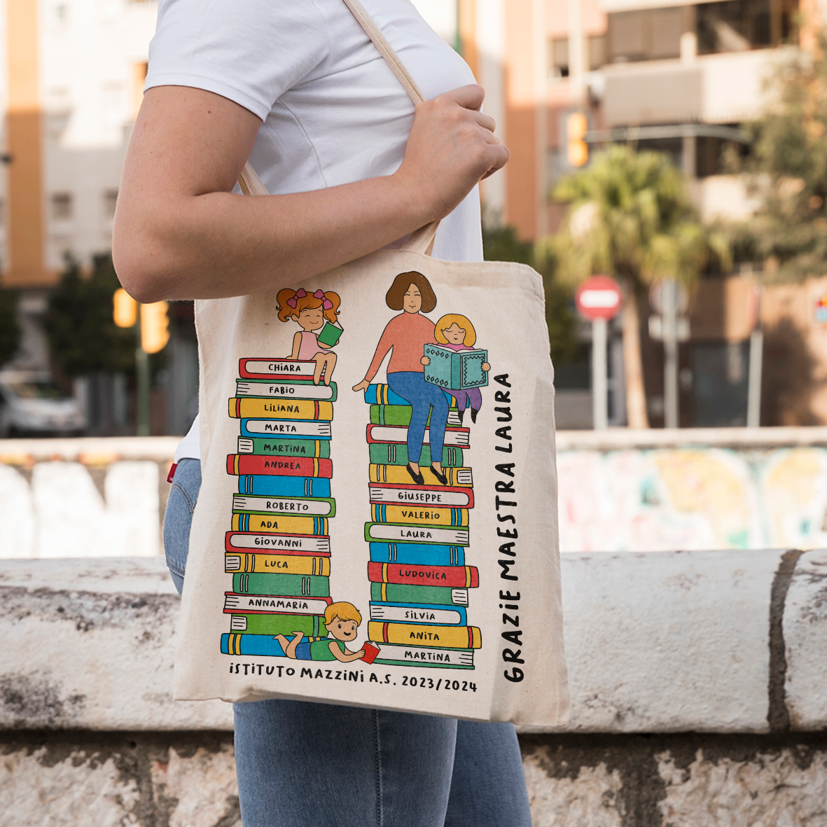 I love maestra - Shopper In Cotone