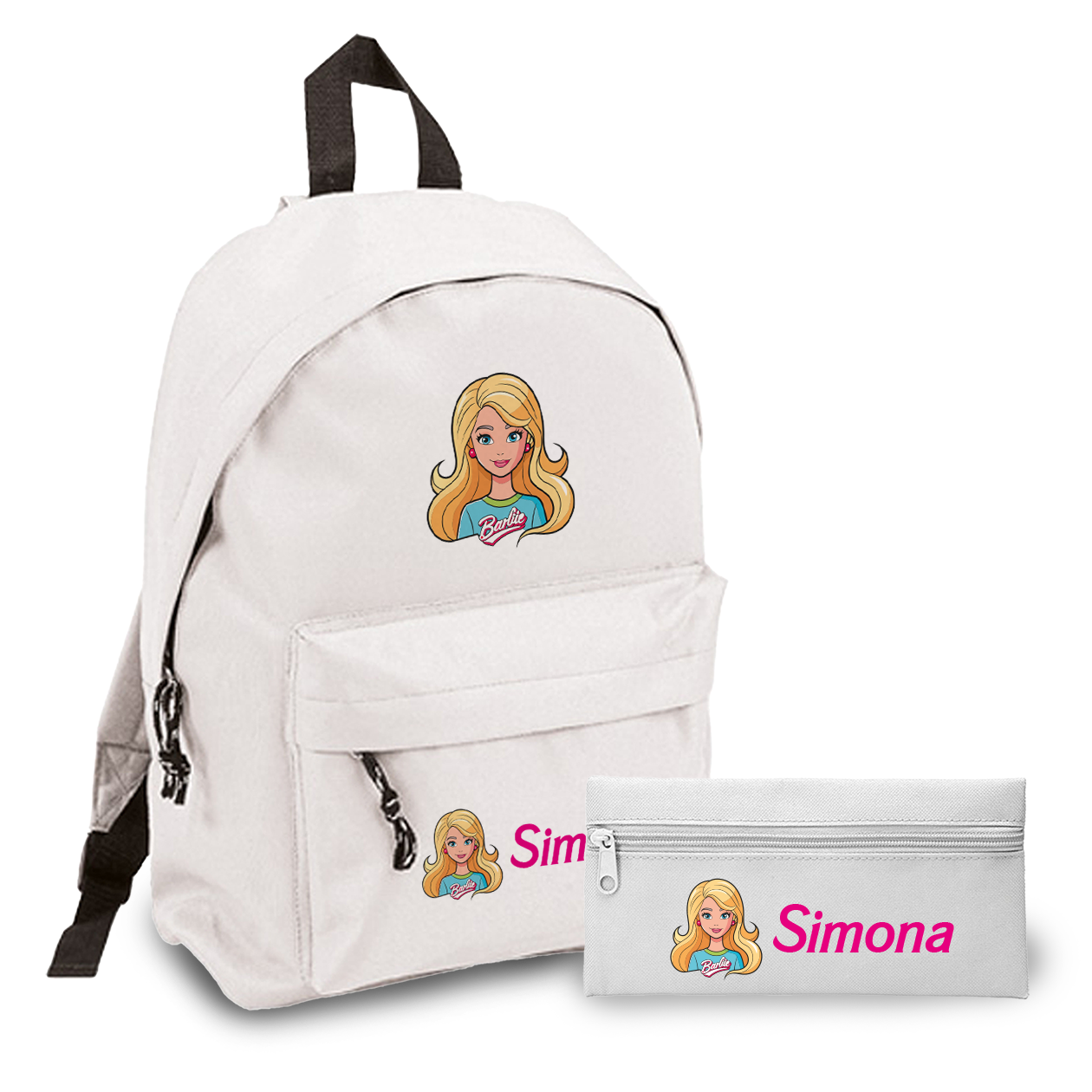 Baby Girl - Zaino + Portapenne - personalizzati con nome