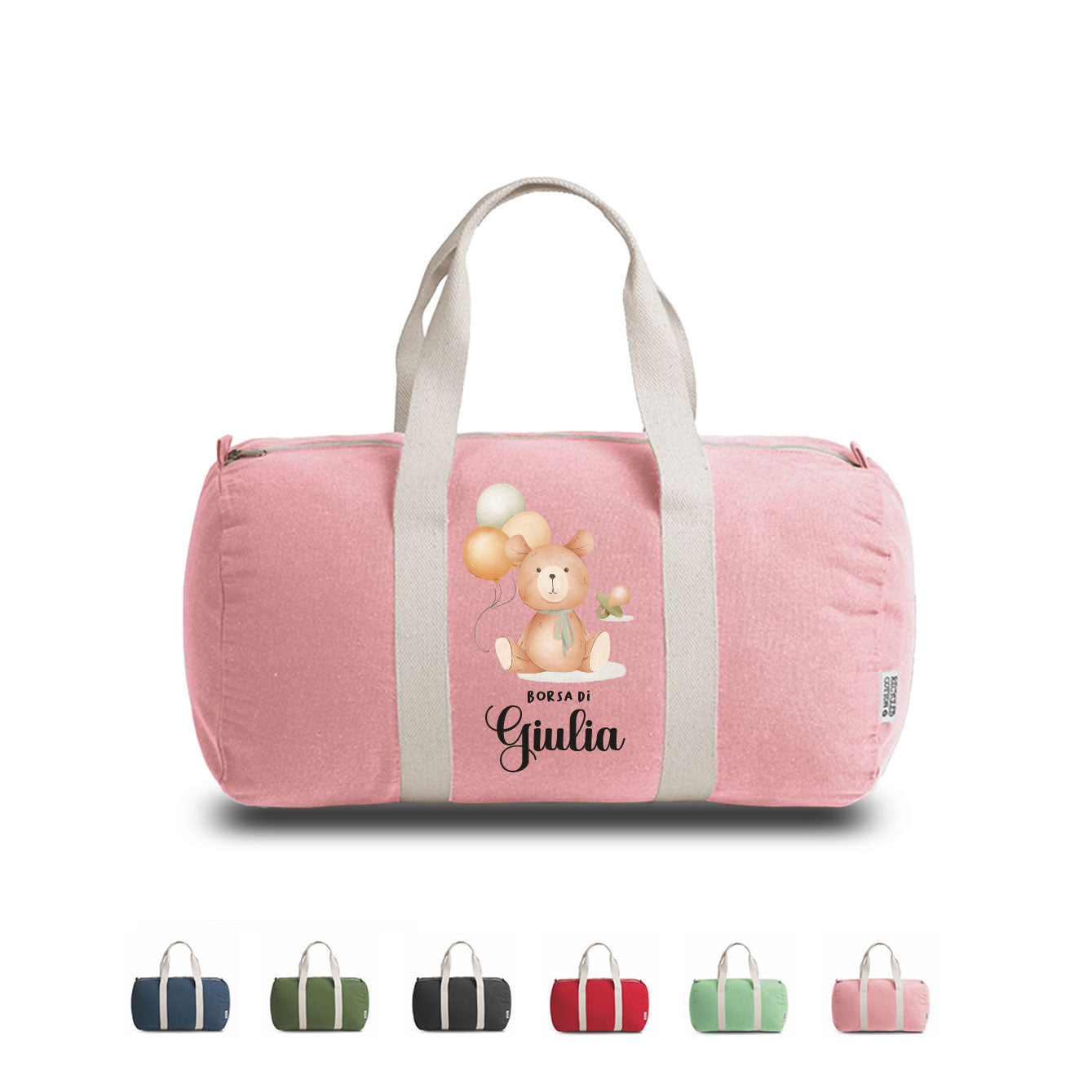 Bear girl - Borsa - personalizzata con nome