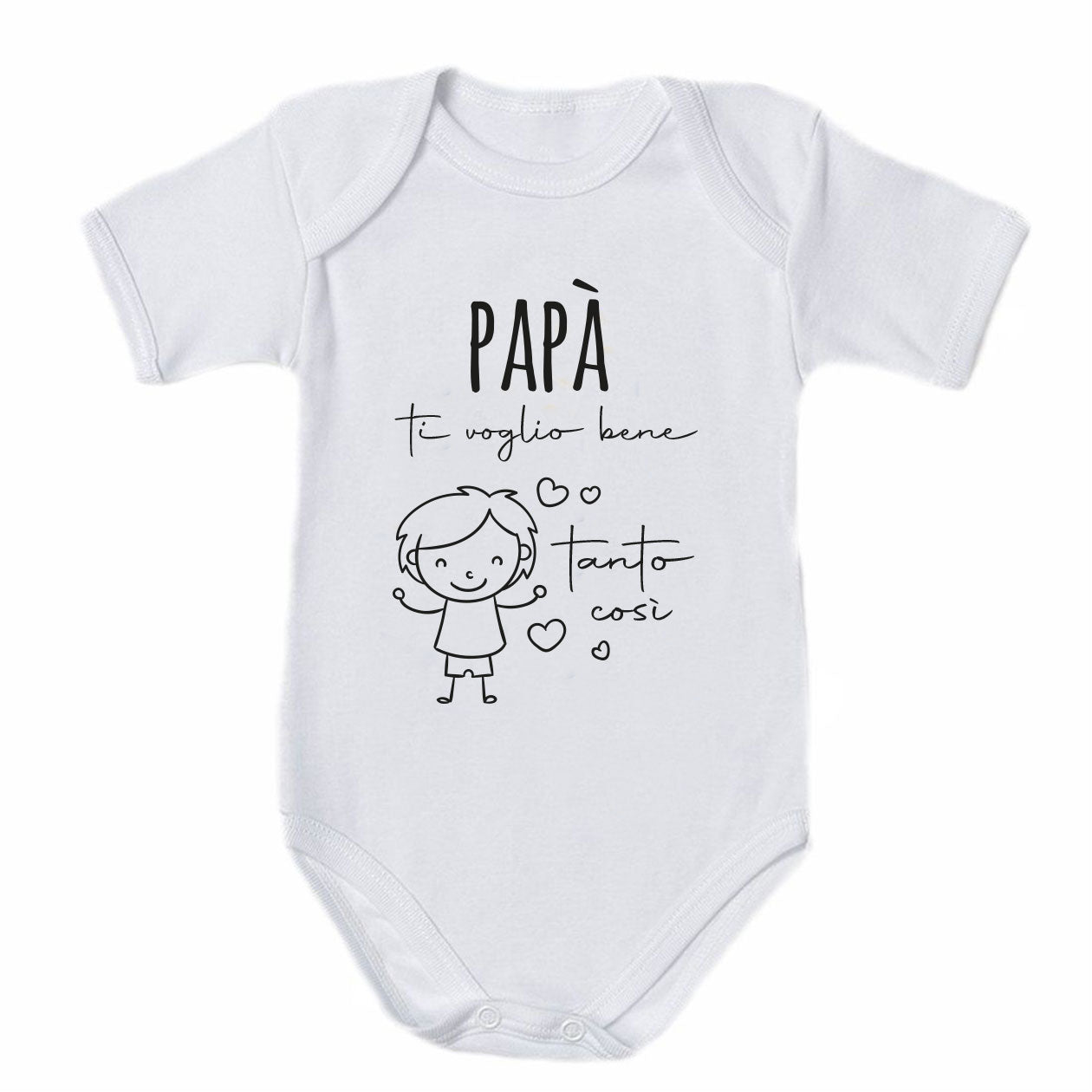 Papà ti voglio bene - Tutina neonato - body