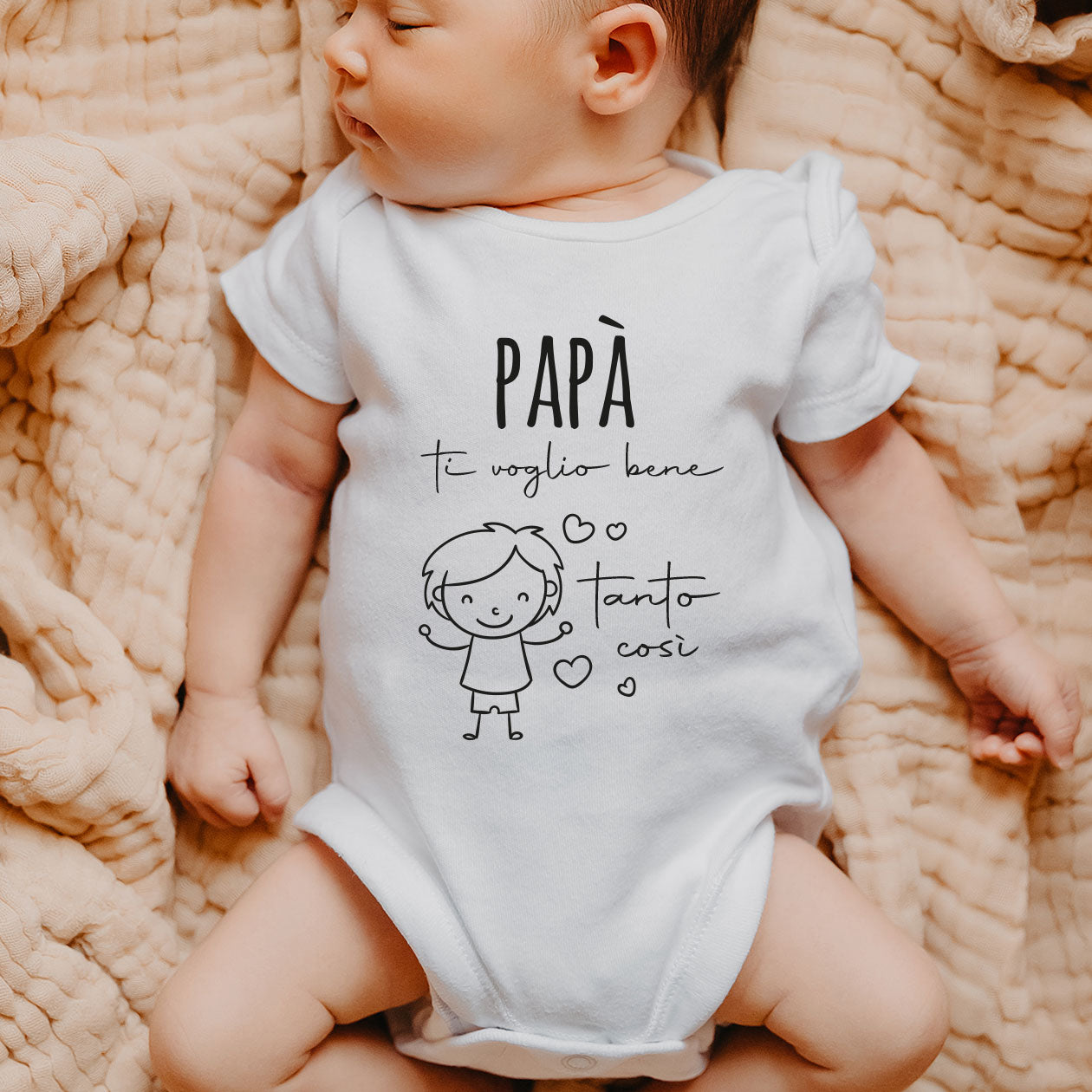 Papà ti voglio bene - Tutina neonato - body
