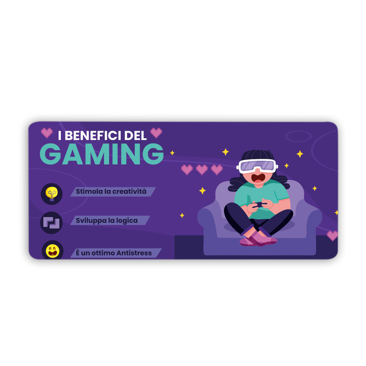I benefici del gaming - Tappetino per mouse da gaming