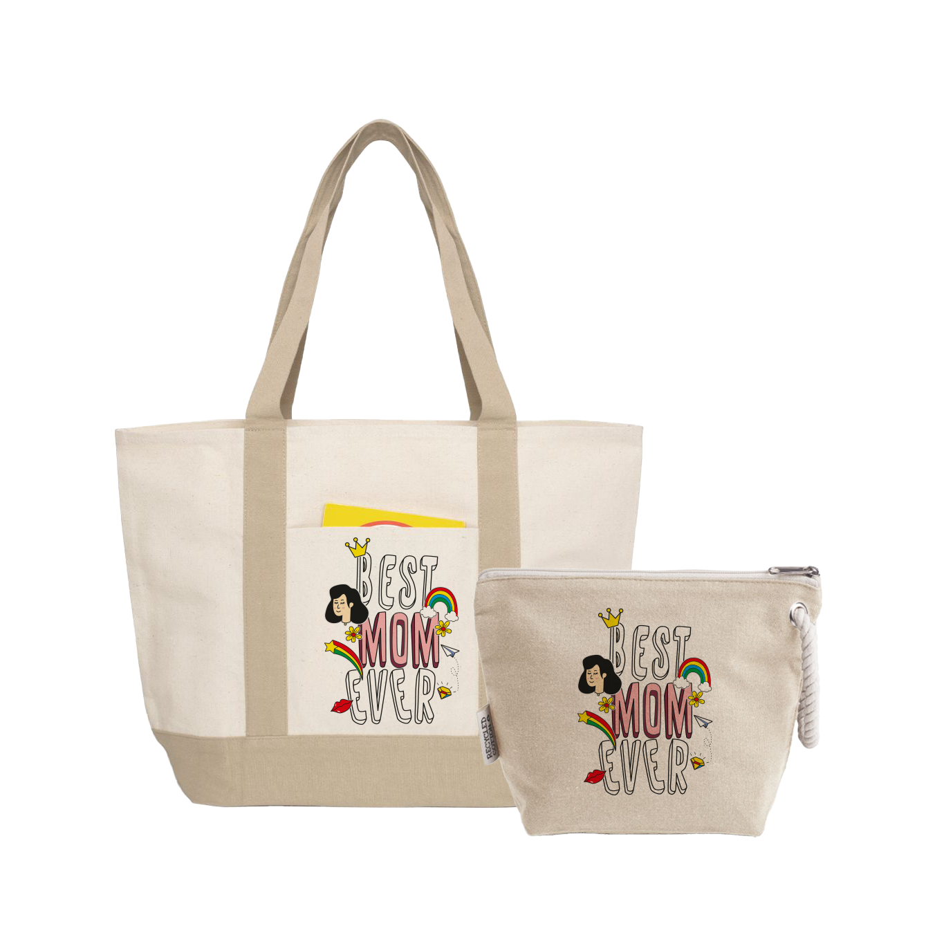 Best mom ever - Borsa mare & Pochette - Combo