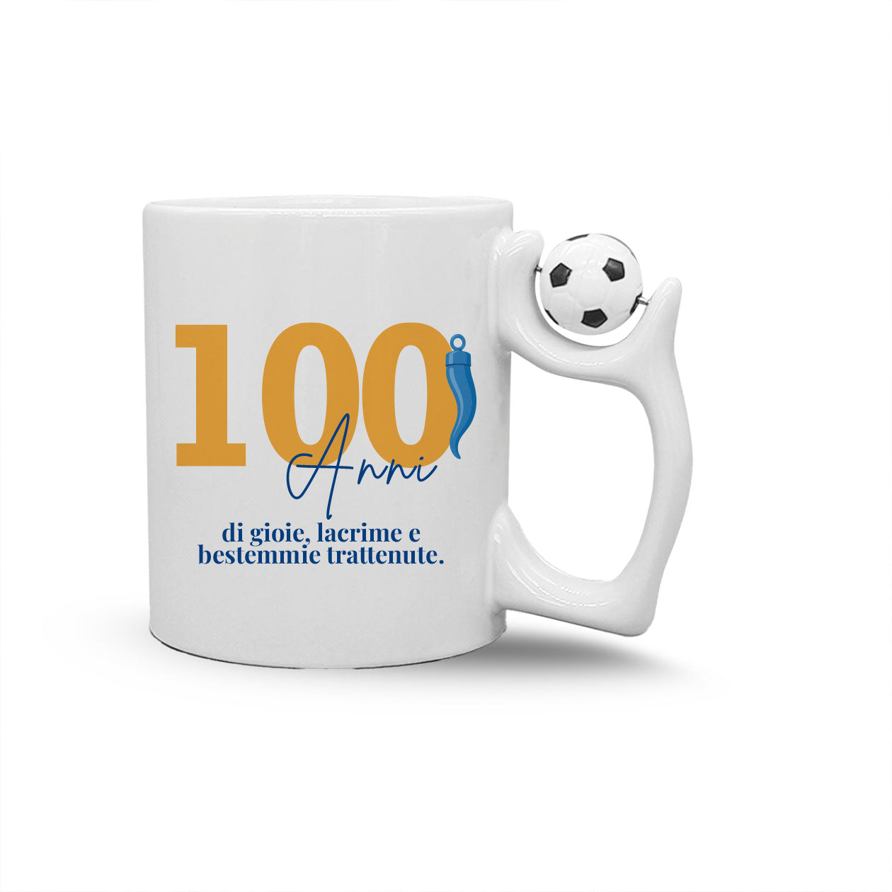 100 anni di gioie - Tazza mug con manico pallone