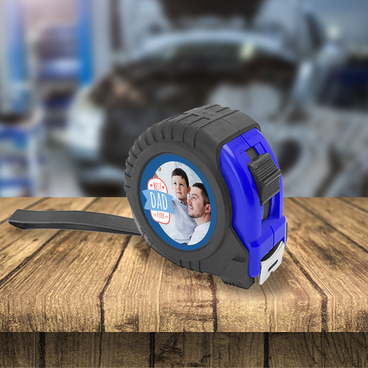 Best dad - Metro a rullo da 5 metri - personalizzato con foto