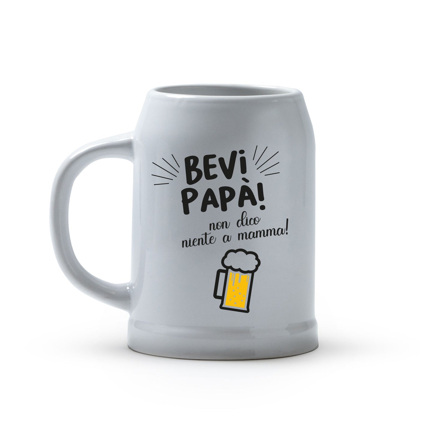 Bevi papà non dico niente a mamma - Caraffa in ceramica