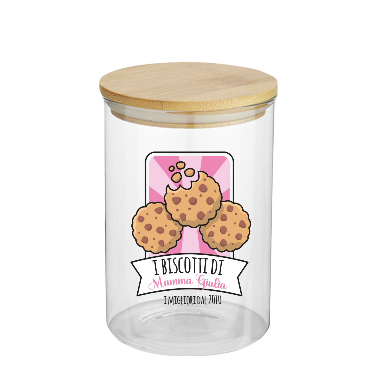 I biscotti di - Barattolo personalizzato con nome