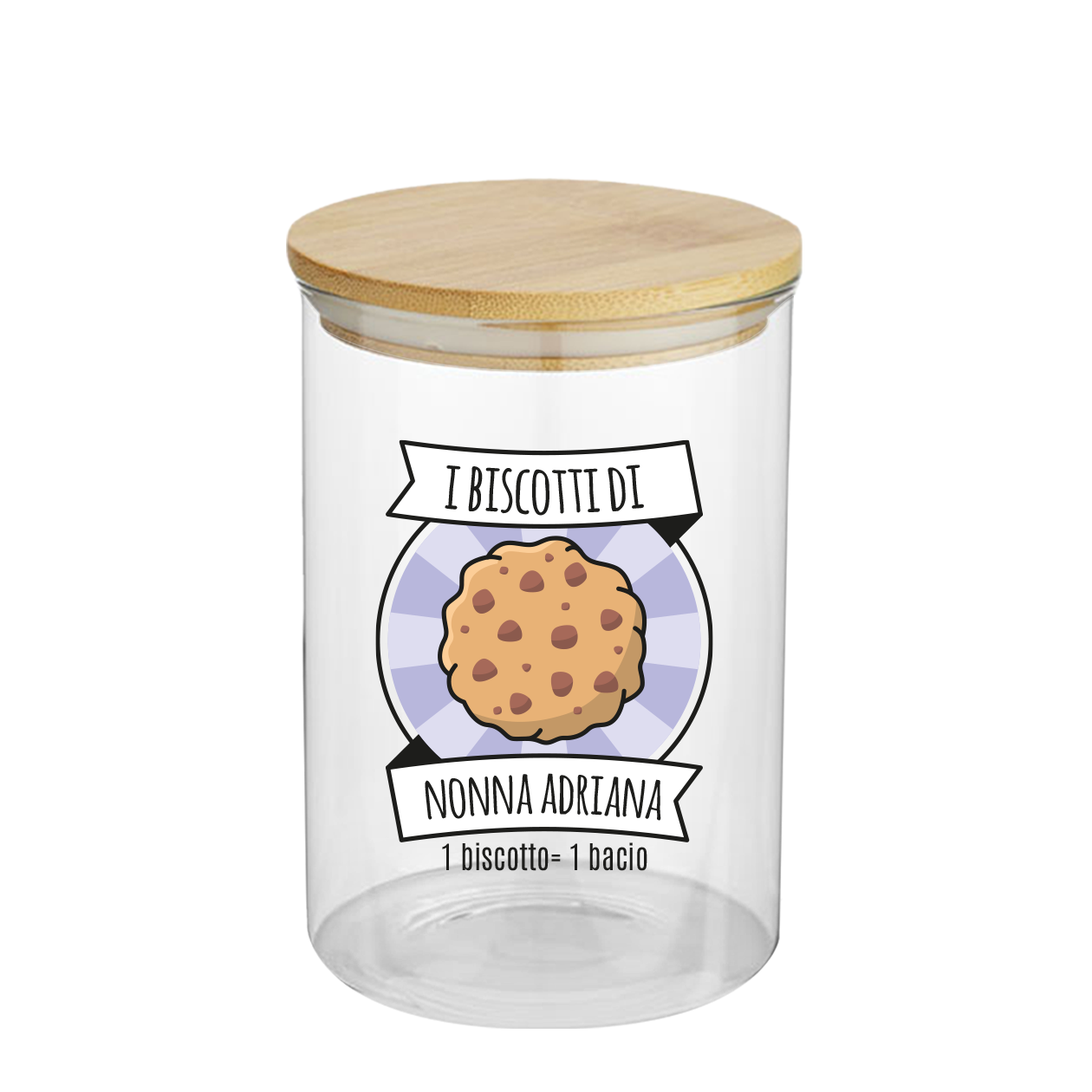 I biscotti - Barattolo personalizzato con nome