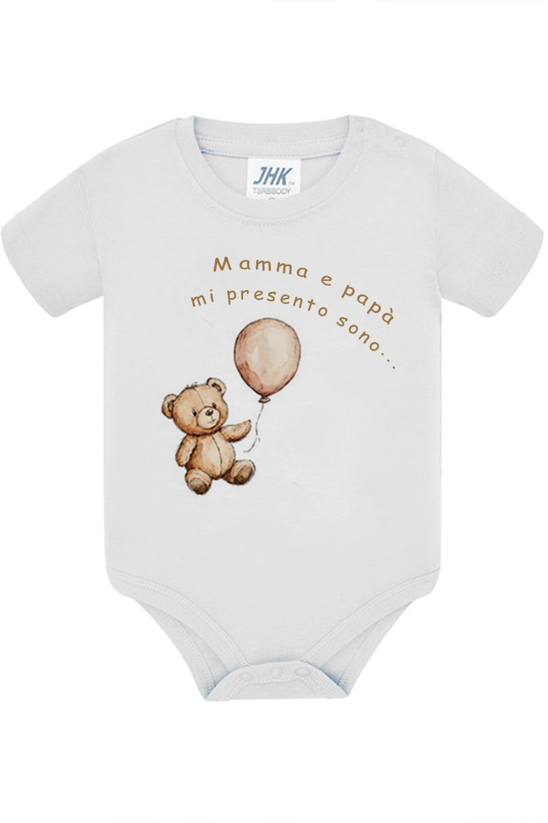 Mamma e papà mi presento - Tutina neonato