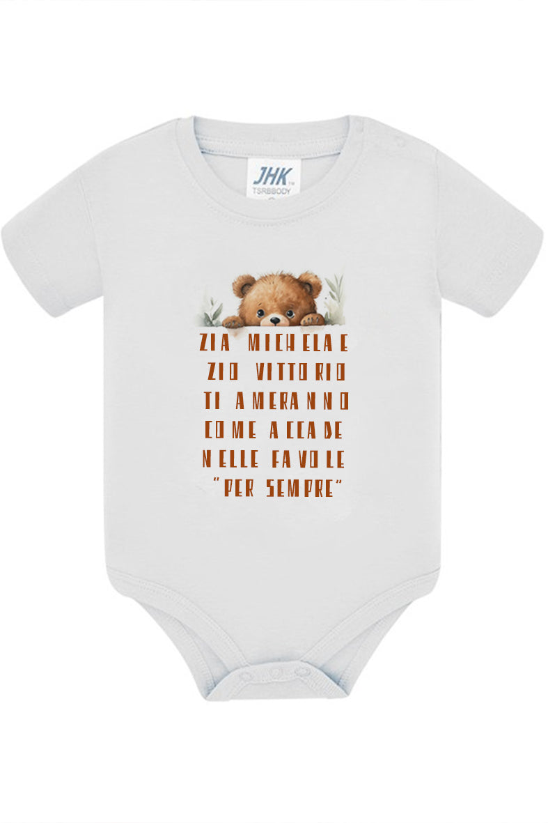 Per sempre - Tutina neonato - personalizzata con nomi