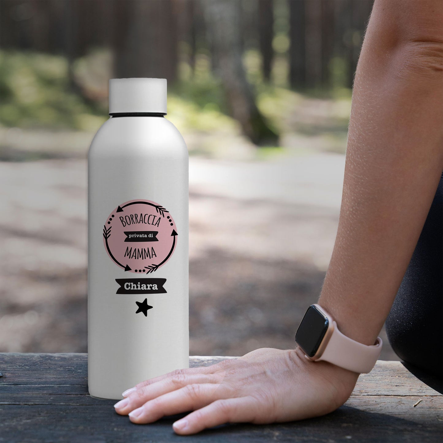 Borraccia privata di mamma - Borraccia Ecosostenibile personalizzata con nome