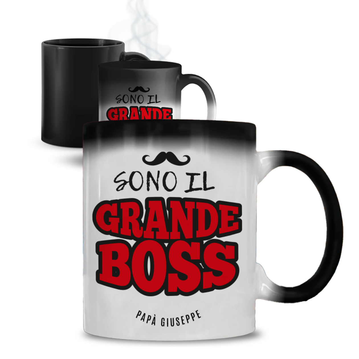 Sono il grande boss - Tazza Magica - personalizzata con nome