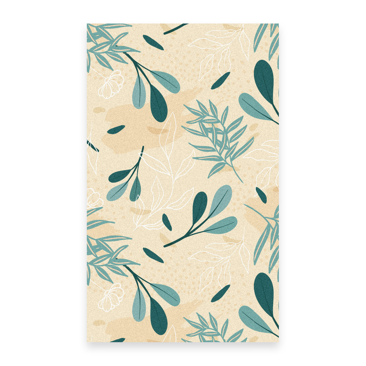 Flower Green - Tappeto per interni