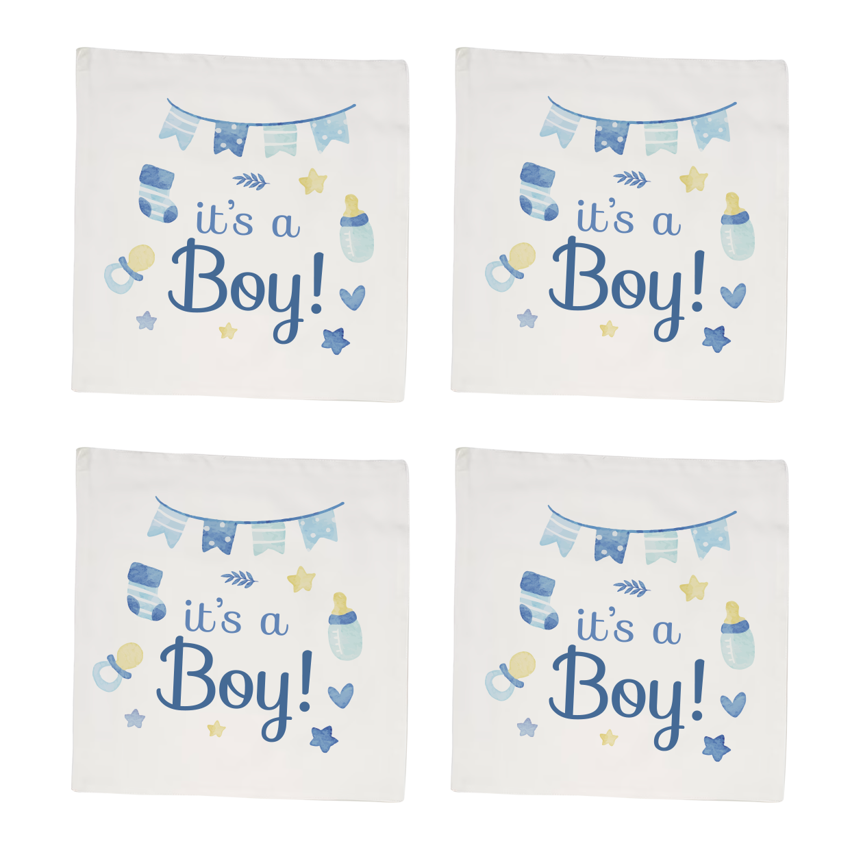 It's a boy - Set 4 tovaglioli