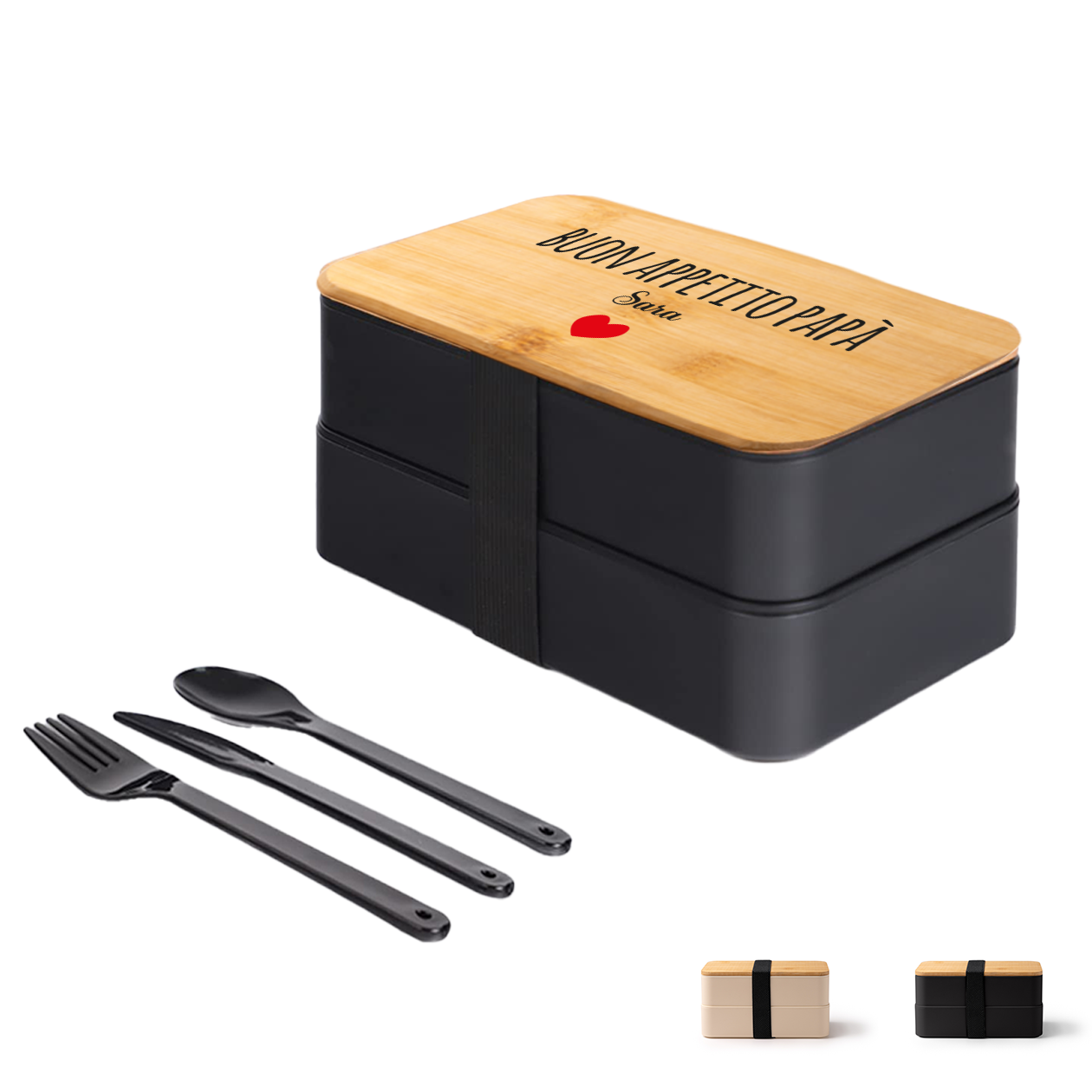 Buon appetito papà - Scatola per il pranzo - personalizzato con nome