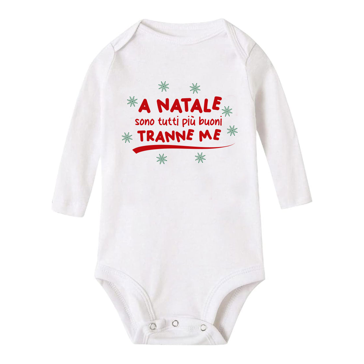 A Natale sono tutti più buoni tranne me - Tutina neonato - body
