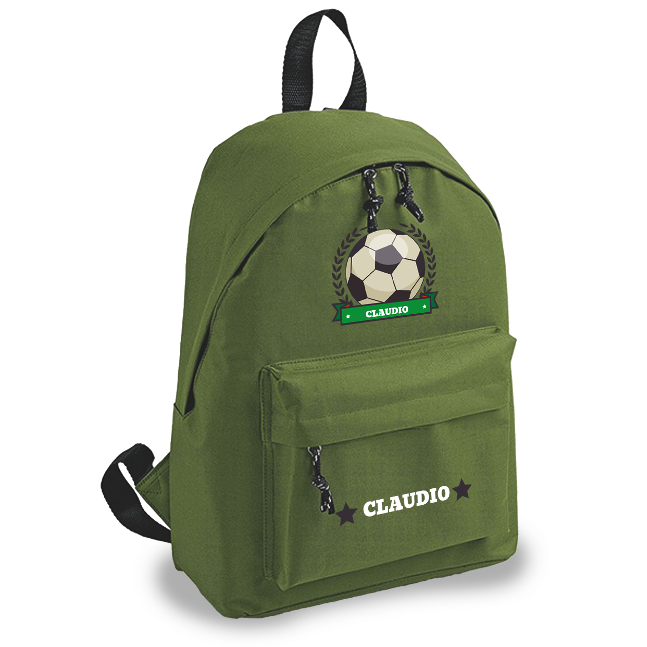 Calcio - zaino scuola - personalizzato con nome