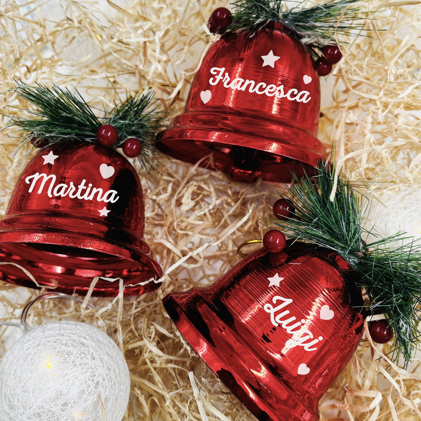 Set Campanelle di Natale personalizzate - Decorazioni di Natale