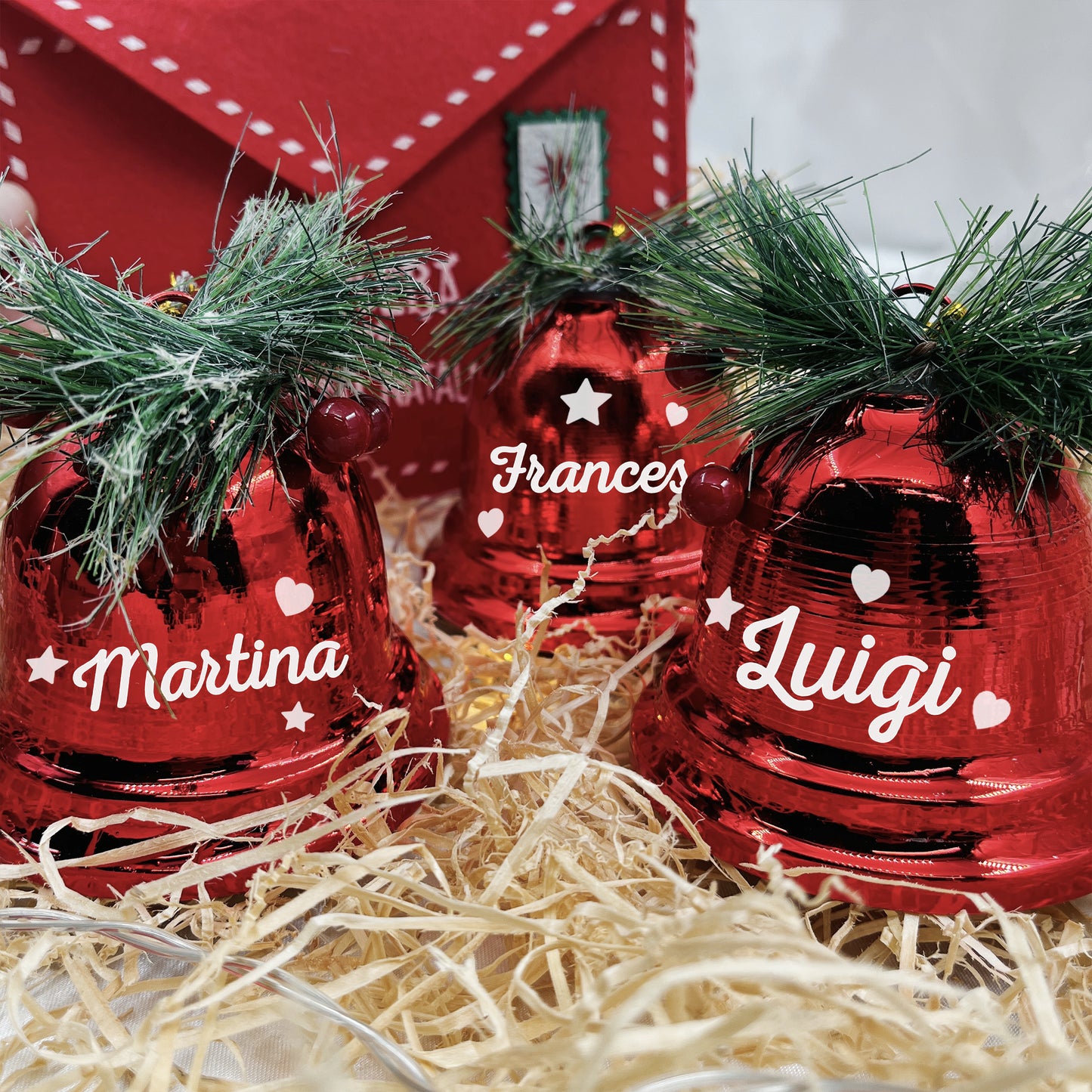 Set Campanelle di Natale personalizzate - Decorazioni di Natale