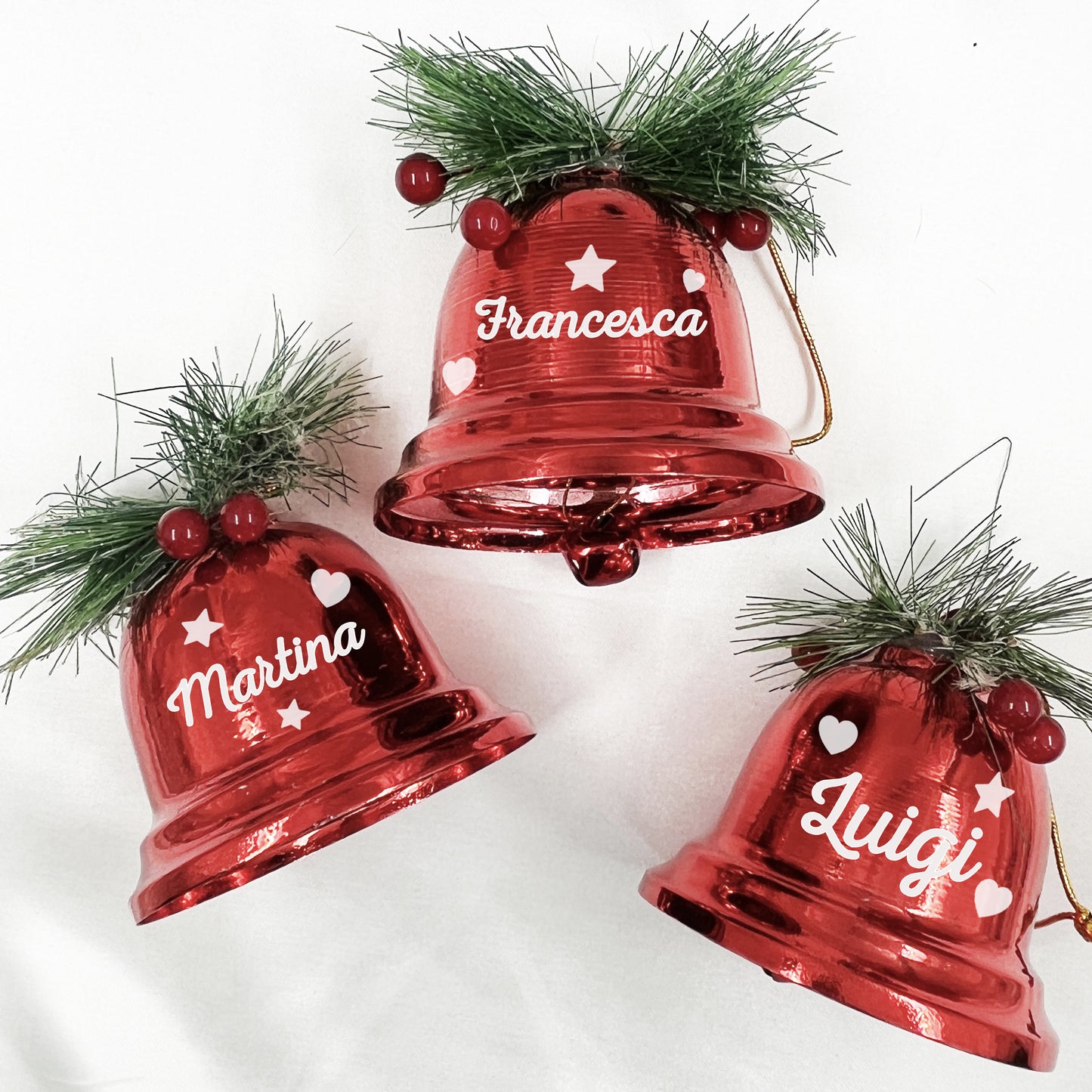 Set Campanelle di Natale personalizzate - Decorazioni di Natale