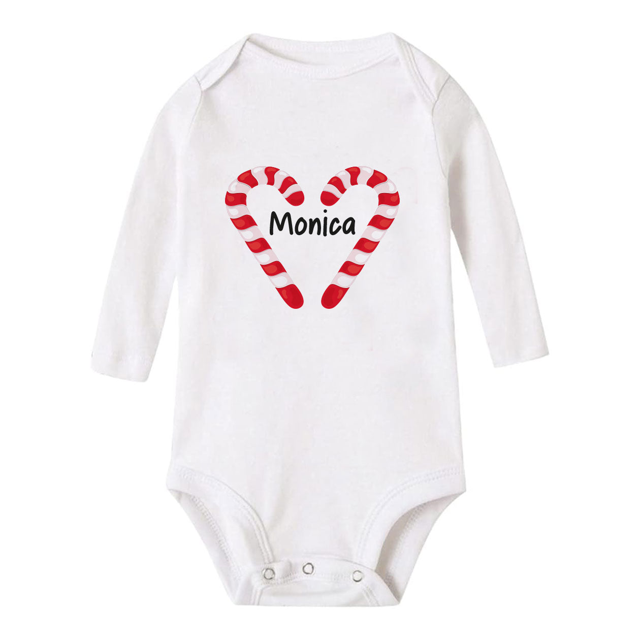Heart - Tutina neonato - body personalizzato con nome