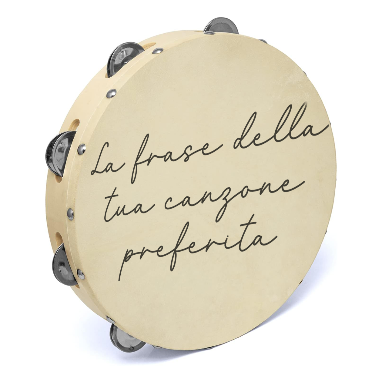 La tua frase - Set da 10 Tamburelli - personalizzati