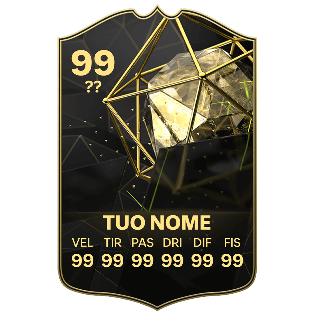 Card personalizzabile - Versione Team TOTW