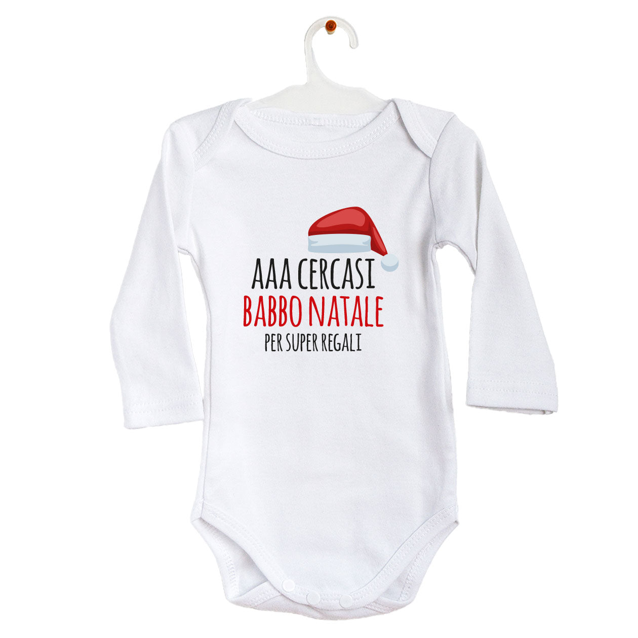 AAA cercasi Babbo Natale - Tutina neonato - body