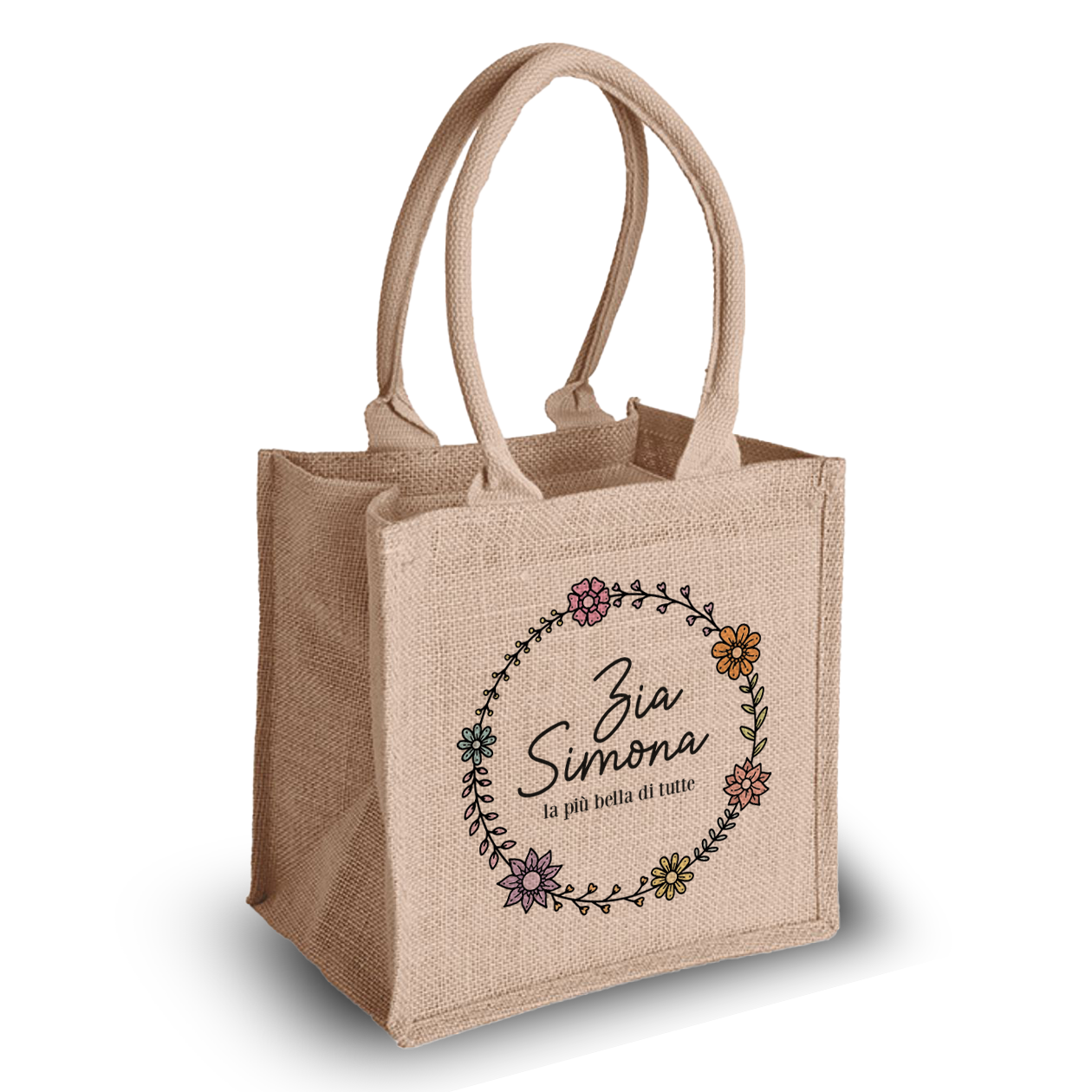 La zia più bella di tutte - Shopper In Cotone - personalizzata con nome