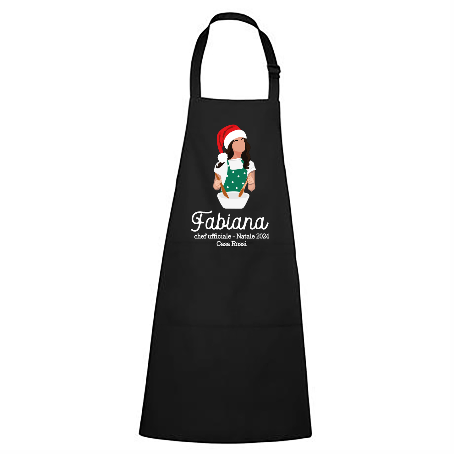 Chef di Natale - Grembiule da Cucina Natalizio - personalizzato con nome