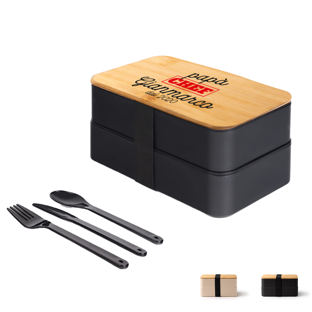 Papà Chef - Scatola per il pranzo - personalizzato con nome