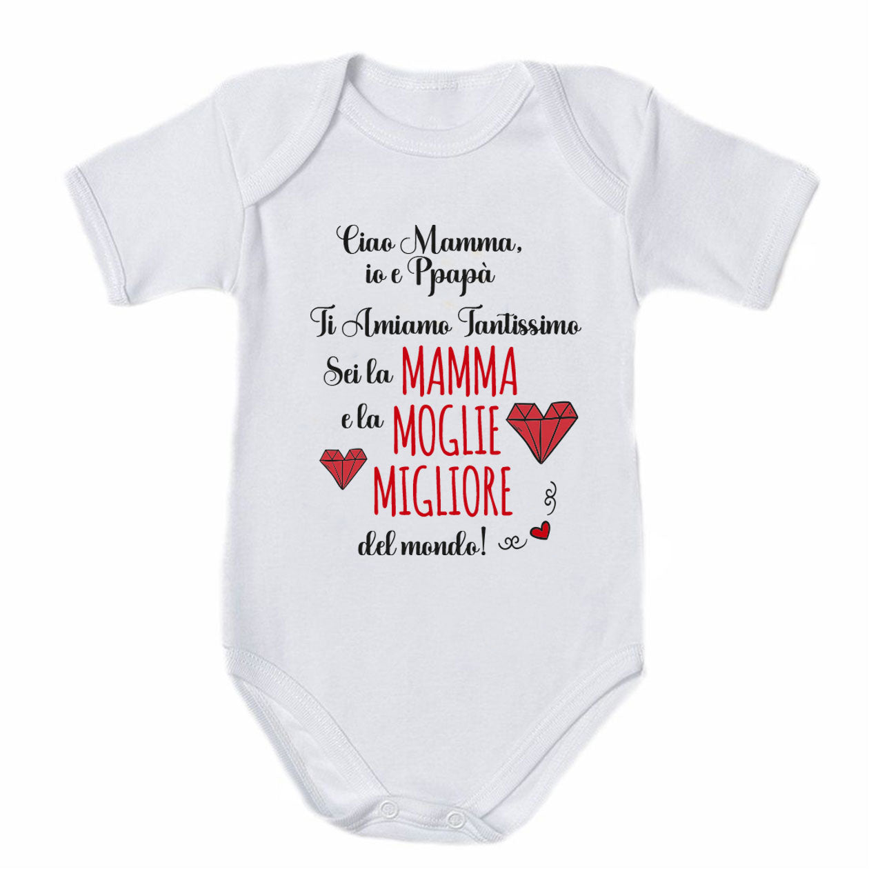 Mamma e moglie migliore del mondo - Tutina neonato - body