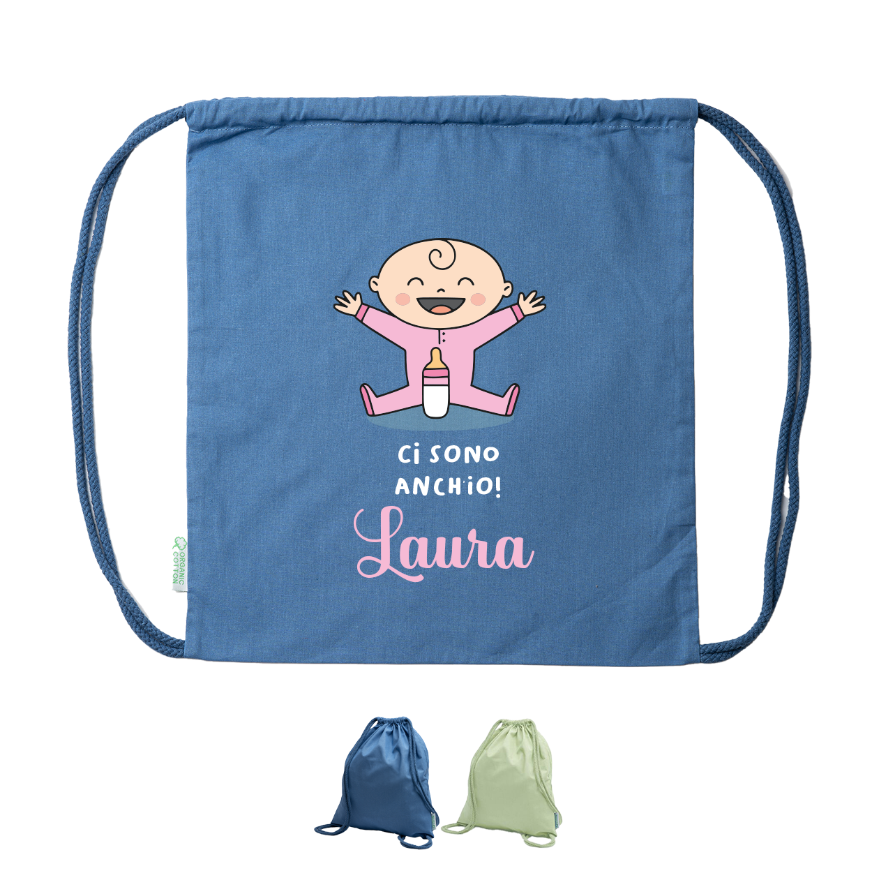 Eccomi - Sacchetto - personalizzato con nome