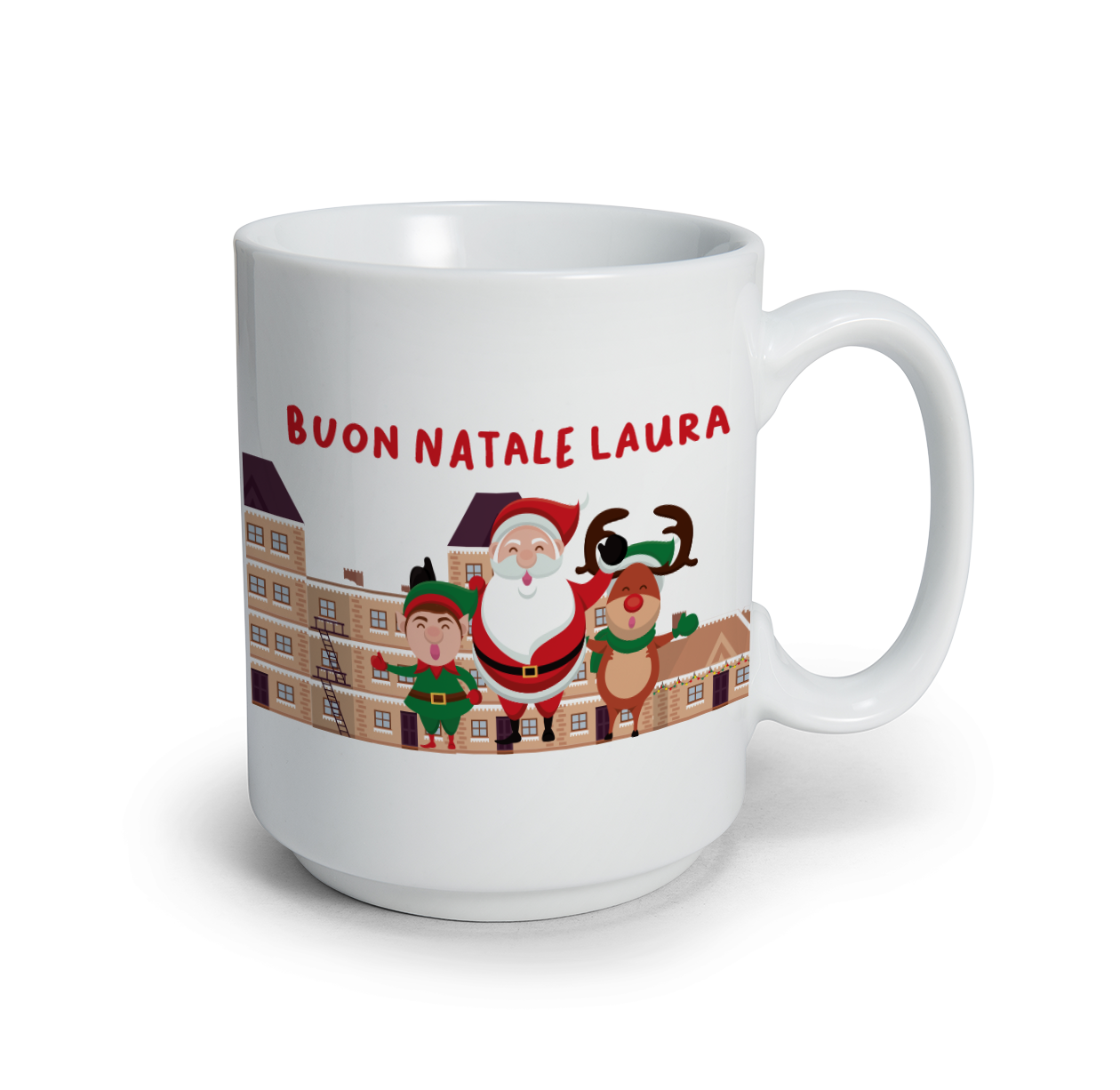 Elf - Tazza mug - idea regalo Natale - personalizzata con nome