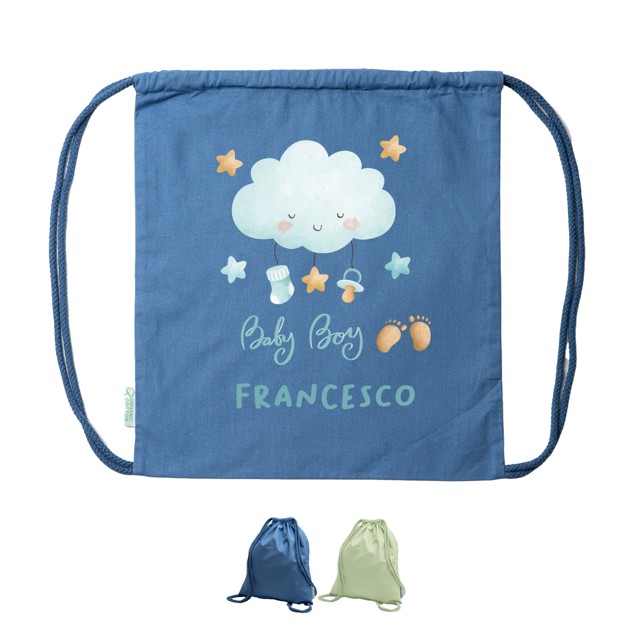 Baby boy - Sacchetto - personalizzato con nome