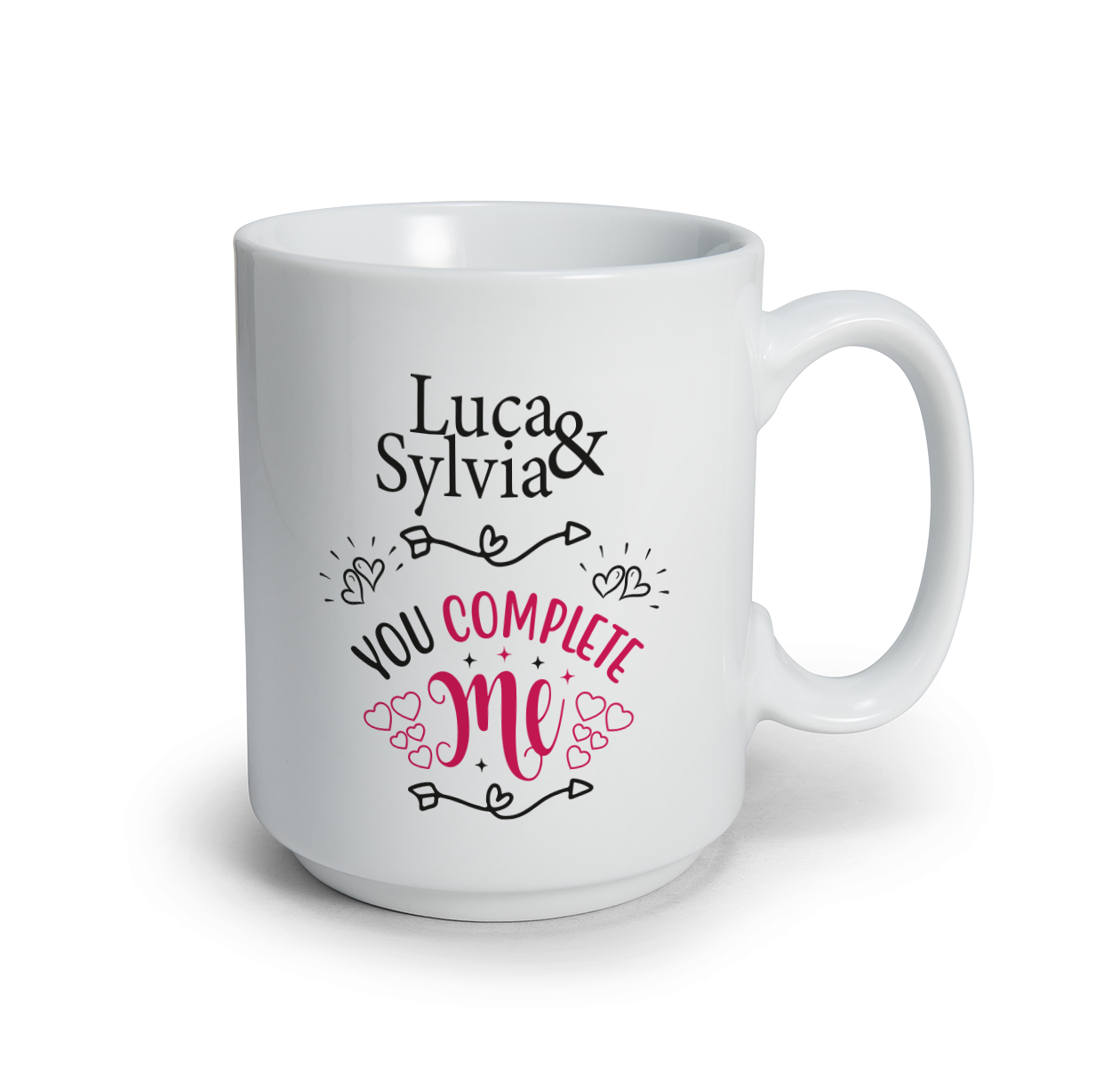 You complete me - Tazza mug - personalizzata con nomi