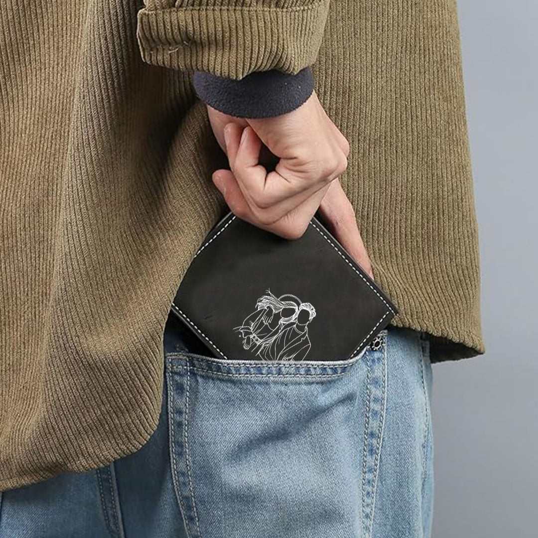 Best Couple - Portafoglio in pelle sintetica