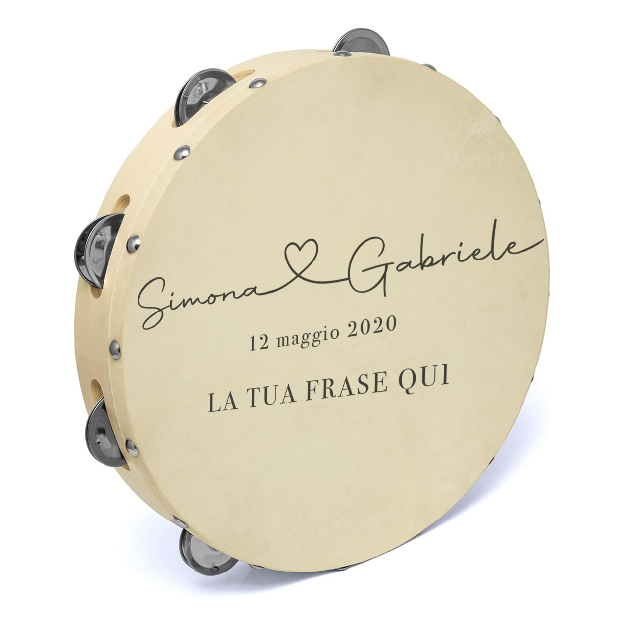 I love you - Set da 10 Tamburelli - personalizzati