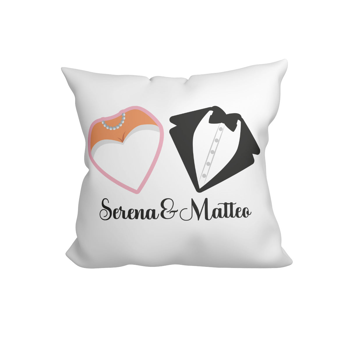 Marriage - Cuscino - idea regalo - personalizzato con nomi